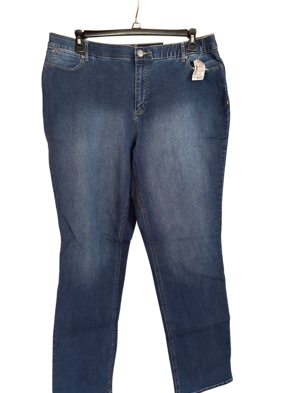 CJ Banks NWT straight relaxed fit high rise denim jean 18W Tall